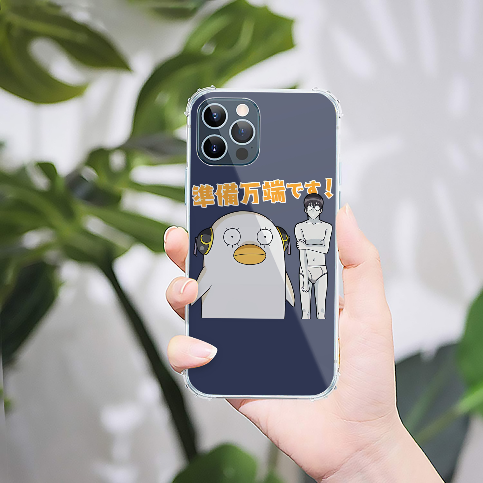 （画像用） ぎんたま 坂田銀時（さかたぎんとき） 神楽 志村新八（しむら しんぱち） GINTAMA Sakata Gintoki Kagura Shimura Shinpachi 【iPhone 12シリーズ対応】透明スマホケース（クリアソフトケース）